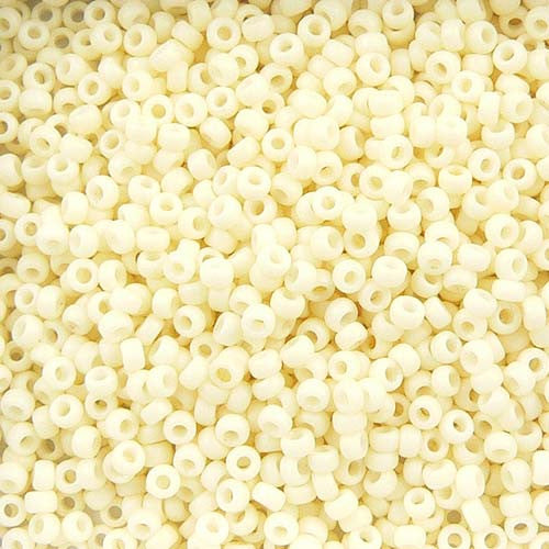 Cream Opaque Seed Beads (Size 11)