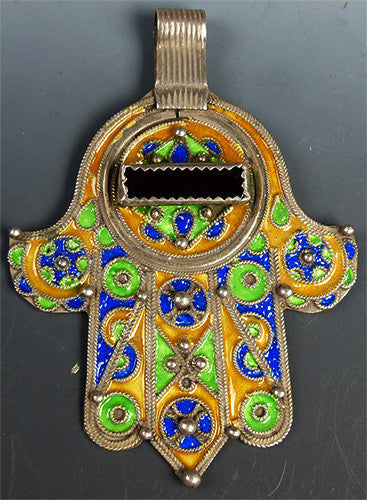 Vintage Berber Hamsa Pendant