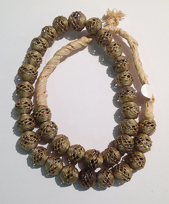 Nigerian Lost Wax Brass Beads