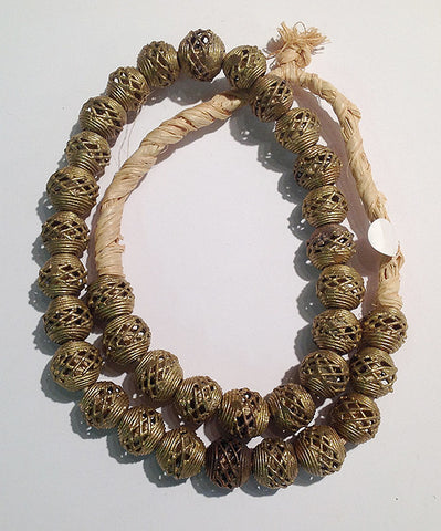 Nigerian "Lost Wax" Brass Beads