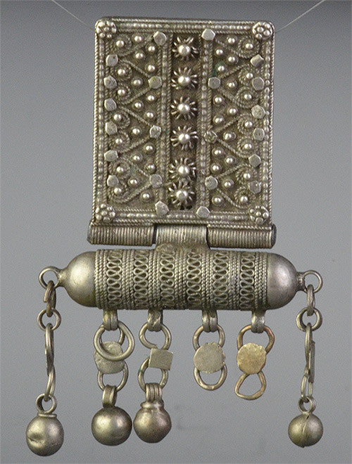 Yemen Silver Multi-Strand Box Pendant #2