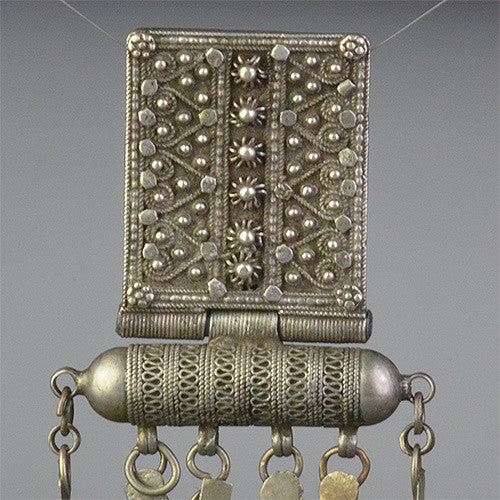 Yemen Silver Multi-Strand Box Pendant #2