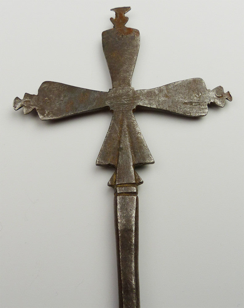 Rare Antique Ethiopian Steel Cross #4