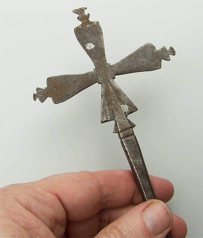 Rare Antique Ethiopian Steel Cross #4
