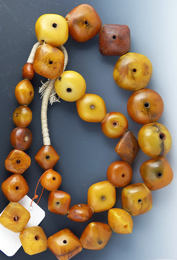 African Pillow Amber Beads from Mail 2 beadstore