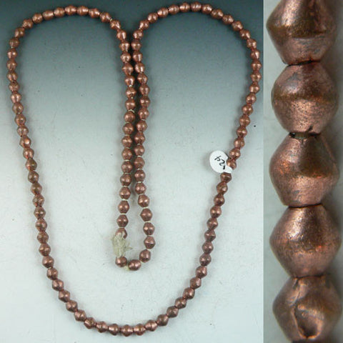 Copper Beads - rounded Rhombus
