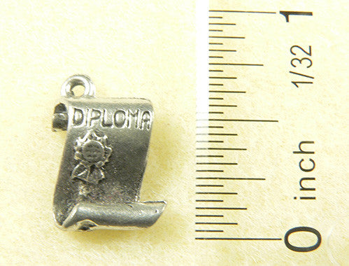 Diploma Pewter Charm