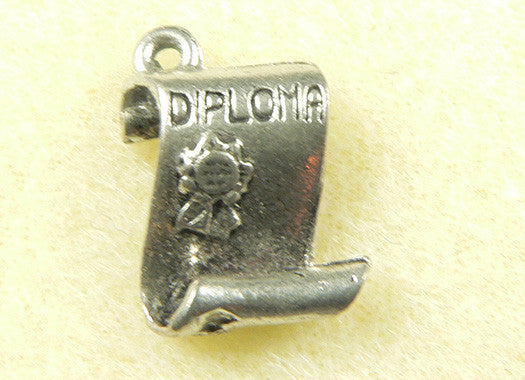 Diploma Pewter Charm