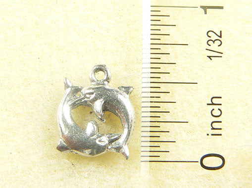 Dolphin Circle Charm