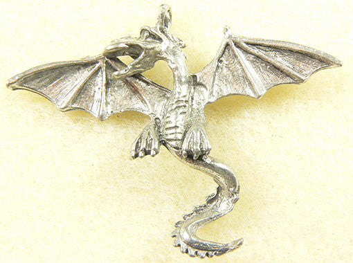 Slver Dragon Necklace Mythcal Dragon Charm Necklace | Etsy Slver Dragon Necklace Mythcal Dragon Charm Necklace | Etsy