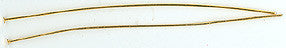 Gold-Plated Headpins (1 pair)