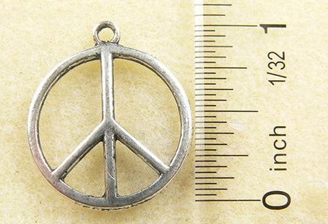 Large Peace Sign Charm