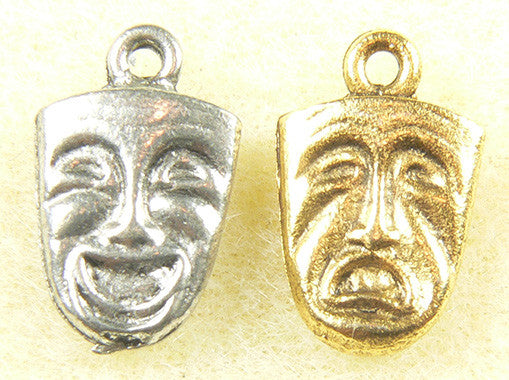 Comedy & Tragedy Face Charm