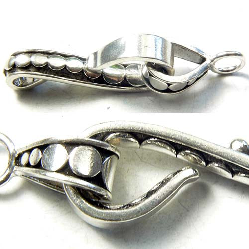 Sterling Silver Clasp - Modern "S-hook"